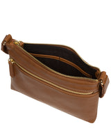 Pure Luxuries Knightsbridge Collection Bags: 'Nessa' Chestnut Leather Cross Body Bag