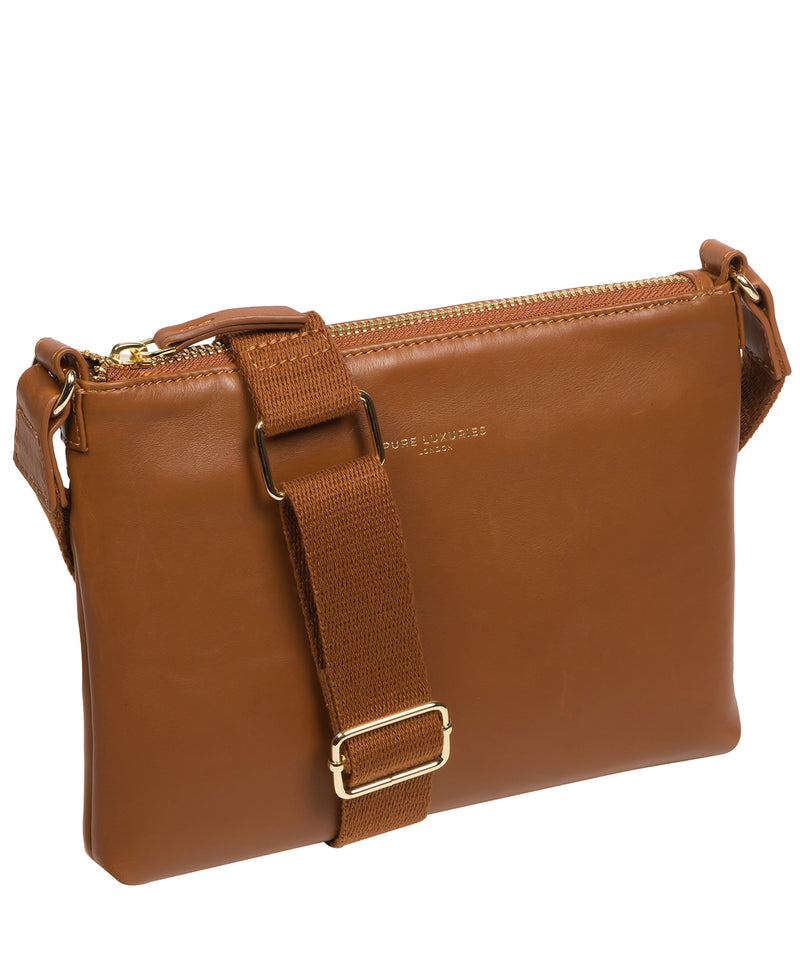 Pure Luxuries Knightsbridge Collection Bags: 'Nessa' Oak Leather Cross Body Bag