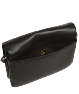 Pure Luxuries Knightsbridge Collection Bags: 'Ella' Black Leather Cross Body Bag