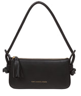 Pure Luxuries Knightsbridge Collection Bags: 'Taylor' Black Nappa Leather Grab Bag
