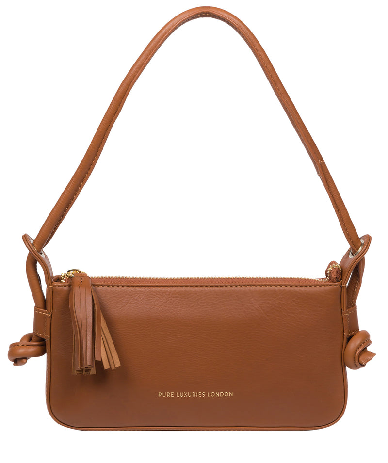 Pure Luxuries Knightsbridge Collection Bags: 'Taylor' Oak Nappa Leather Grab Bag