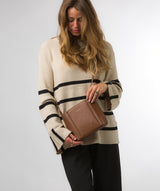 Pure Luxuries Knightsbridge Collection Bags: 'Kali' Chestnut Nappa Leather Cross Body Bag