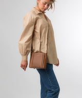 Pure Luxuries Knightsbridge Collection Bags: 'Kali' Oak Nappa Leather Cross Body Bag