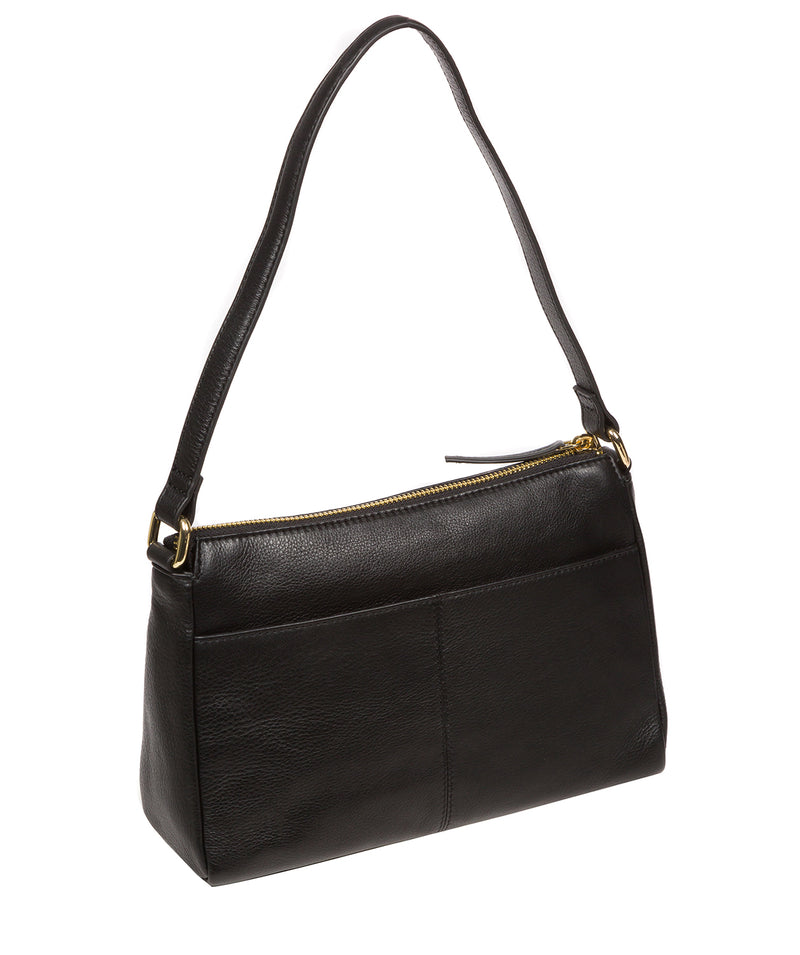 Pure Luxuries Marylebone Collection Bags: 'Isabella' Black Nappa Leather Grab Bag