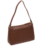 Pure Luxuries Marylebone Collection Bags: 'Isabella' Dark Tan Nappa Leather Grab Bag