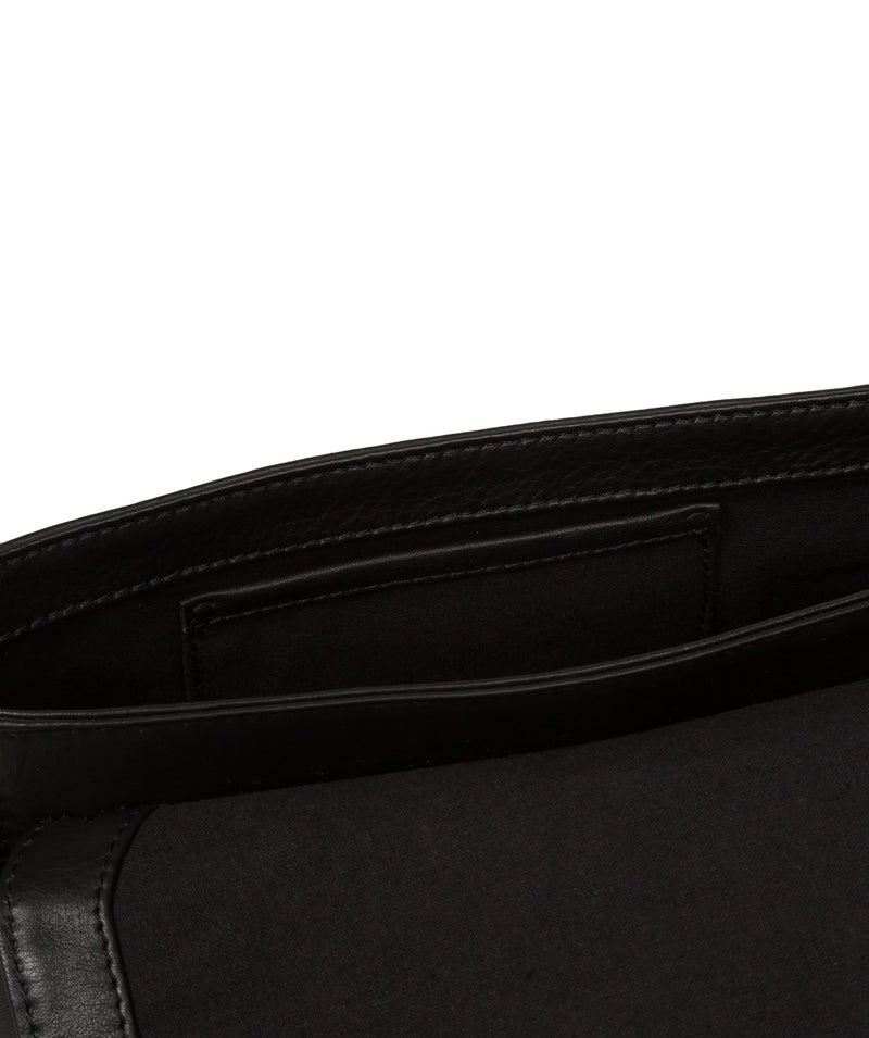 Pure Luxuries Marylebone Collection Bags: 'Charlotte' Black Nappa Leather Cross Body Bag