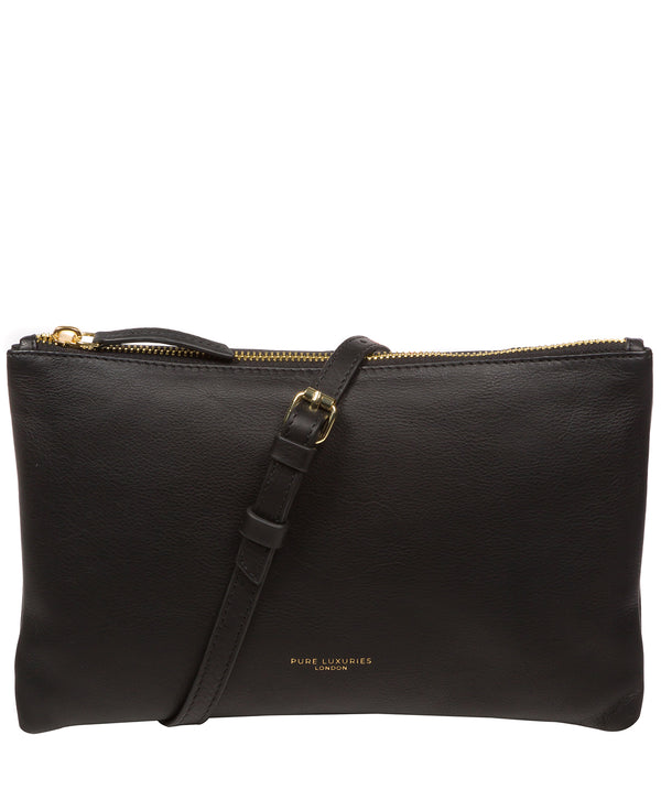Pure Luxuries Marylebone Collection Bags: 'Anya' Black Nappa Leather Cross Body Bag