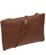 Pure Luxuries Marylebone Collection Bags: 'Anya' Dark Tan Nappa Leather Cross Body Bag