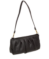 Pure Luxuries Marylebone Collection Bags: 'Victoria' Black Nappa Leather Grab Clutch Bag