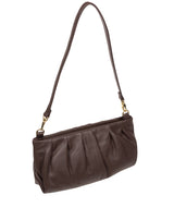 Pure Luxuries Marylebone Collection Bags: 'Victoria' Hot Fudge Nappa Leather Grab Clutch Bag