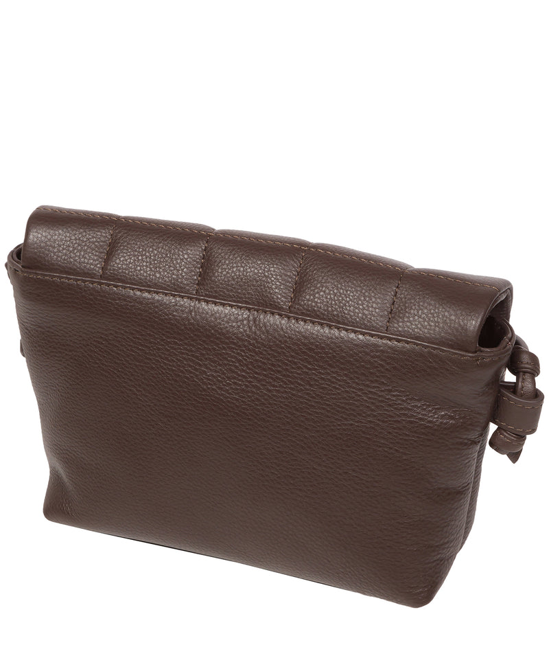 Pure Luxuries Marylebone Collection Bags: 'Zoey' Hot Fudge Nappa Leather Cross Body Bag