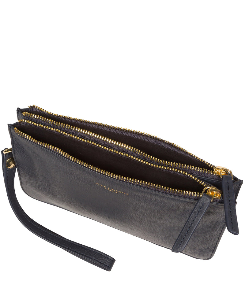 Pure Luxuries Marylebone Collection Bags: 'Addison' Hot Fudge Nappa Leather Clutch Bag
