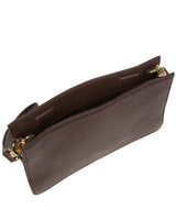 Pure Luxuries Marylebone Collection Bags: 'Layla' Hot Fudge Nappa Leather Grab Clutch Bag