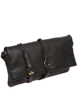 Pure Luxuries Marylebone Collection Bags: 'Selene' Black Nappa Leather Cross Body Clutch Bag