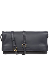 Pure Luxuries Marylebone Collection Bags: 'Selene' Navy Nappa Leather Cross Body Clutch Bag