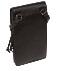 Black Leather Crossbody Bag 'Audrey' by Pure Luxuries