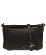 Pure Luxuries Marylebone Collection Bags: 'Jess' Black Nappa Leather Cross Body Bag