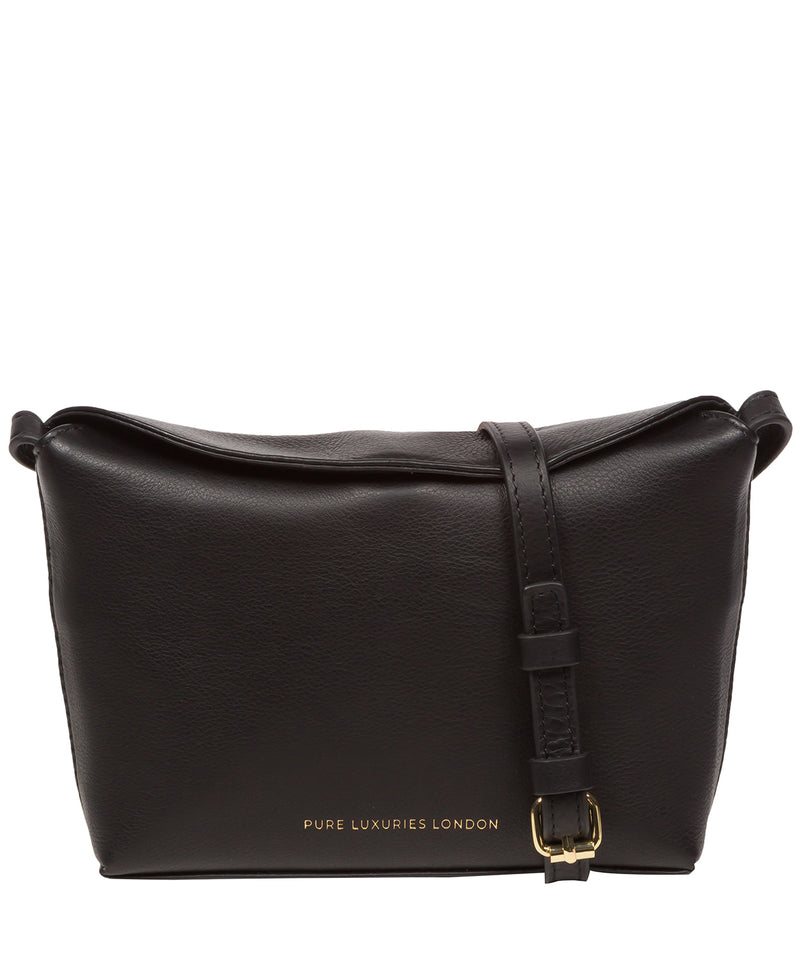 Pure Luxuries Marylebone Collection Bags: 'Lolo' Black Nappa Leather Cross Body Bag