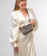 Pure Luxuries Marylebone Collection Bags: 'Lolo' Hot Fudge Nappa Leather Cross Body Bag