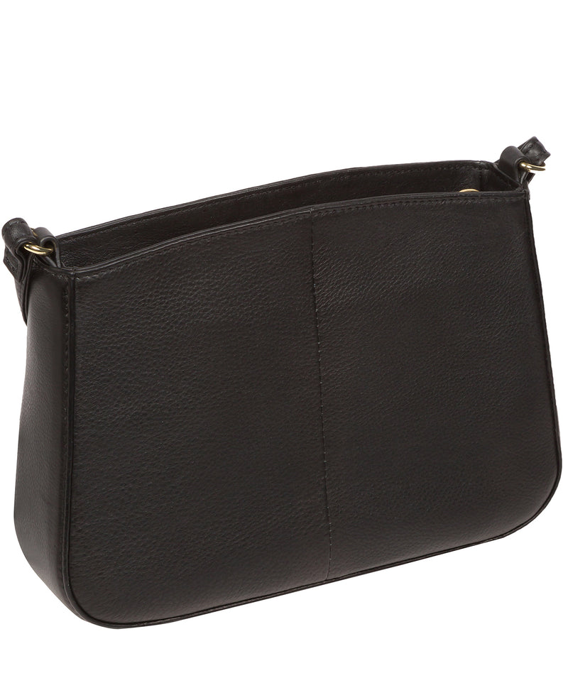 Pure Luxuries Marylebone Collection Bags: 'Helena' Black Nappa Leather Cross Body Bag