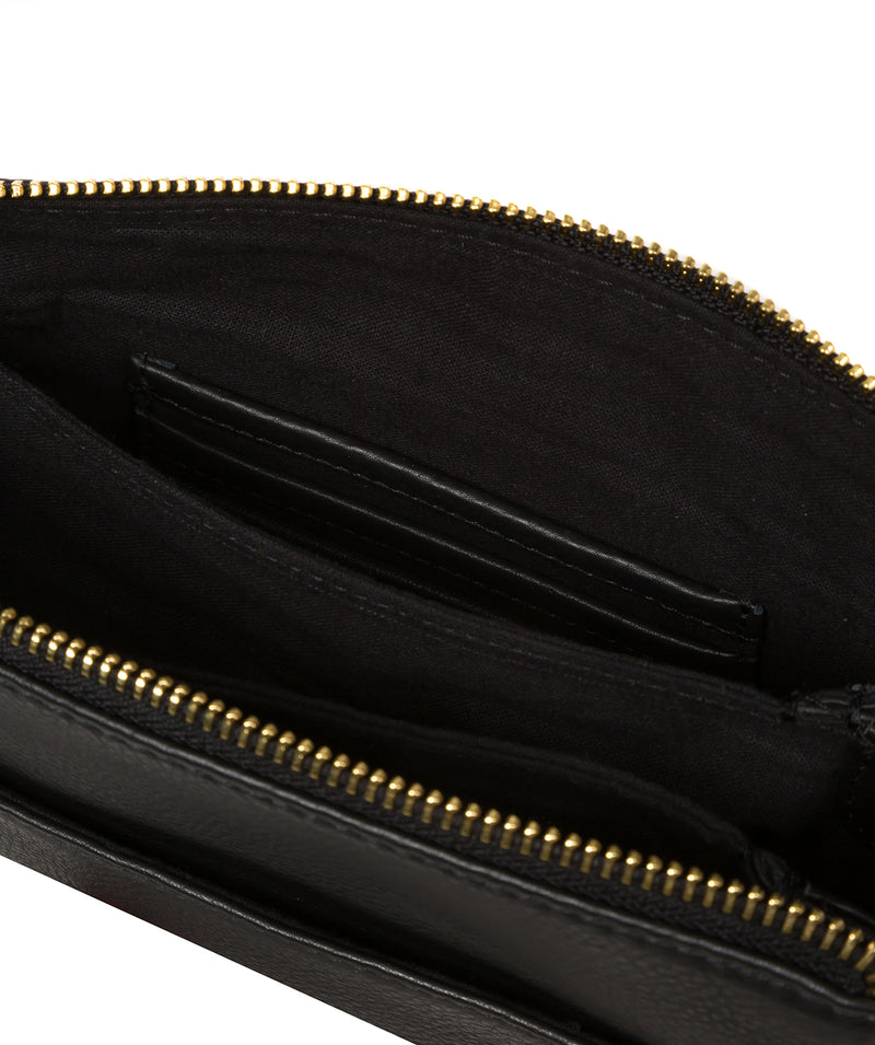 Pure Luxuries Marylebone Collection Bags: 'Niki' Black Nappa Leather Cross Body Bag