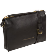 Pure Luxuries Marylebone Collection Bags: 'Niki' Black Nappa Leather Cross Body Bag