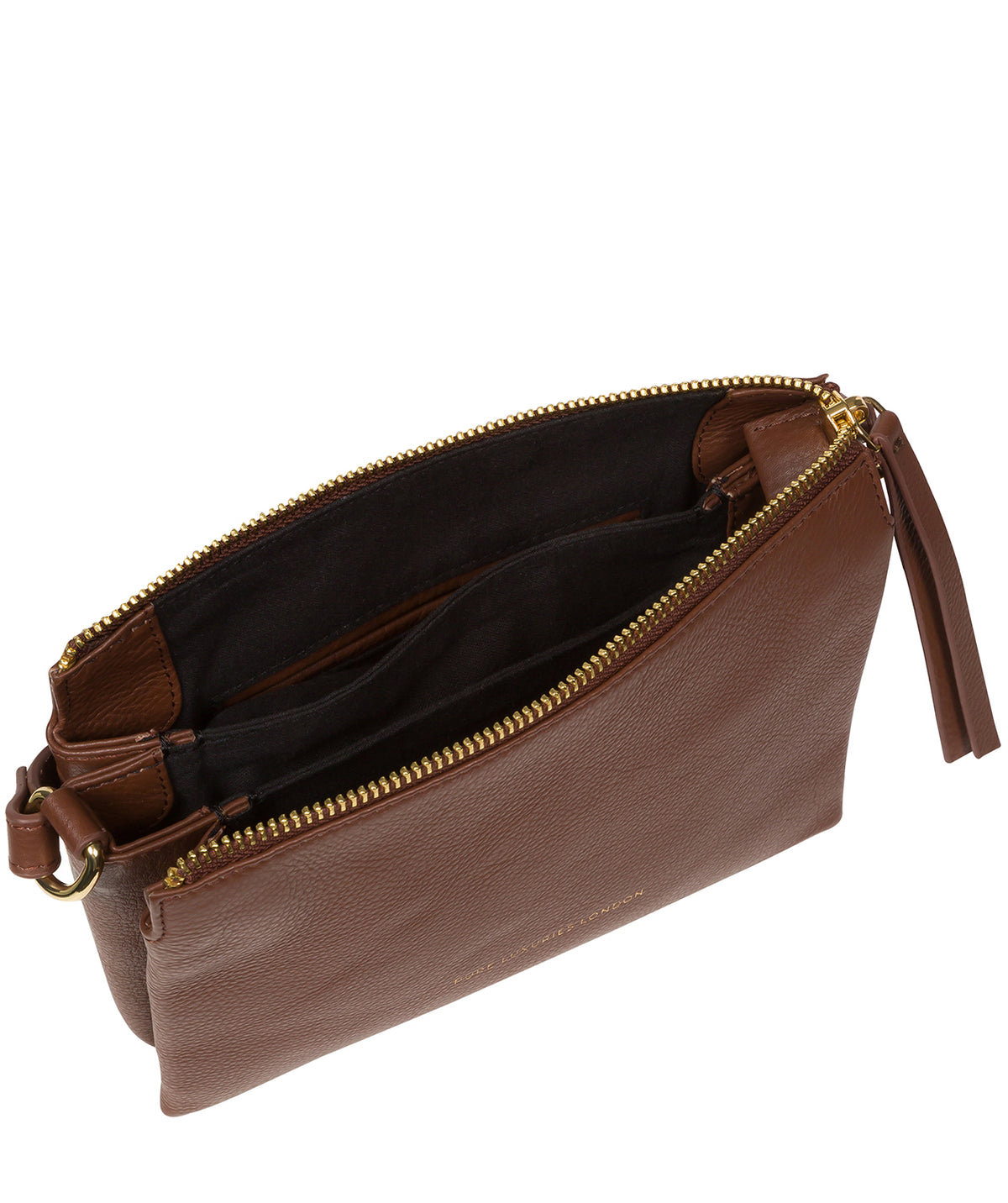 Back view of Niki crossbody bag with carry strap