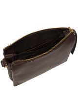 Pure Luxuries Marylebone Collection Bags: 'Niki' Hot Fudge Nappa Leather Cross Body Bag
