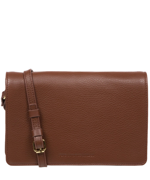 Une Diffe Leather Crossbody Bag For Women & Men - Adjustable Strap, Pure Brass Hardware, Veg-Tanned - View #11