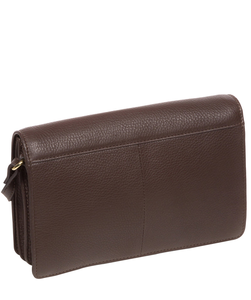 Pure Luxuries Marylebone Collection Bags: 'Gwen' Hot Fudge Nappa Leather Cross Body Bag