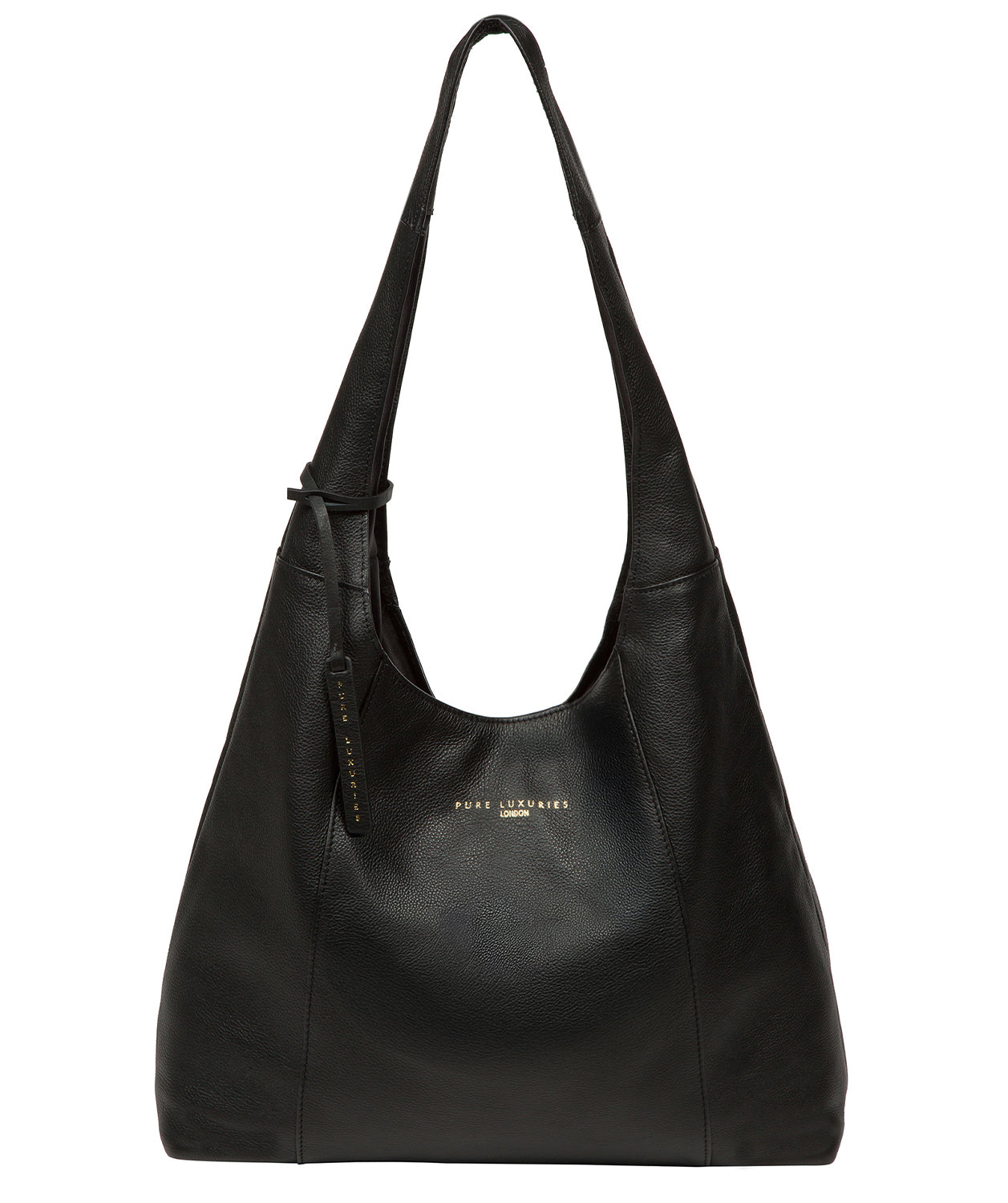 Nina shoulder bag side profile showing single top handle