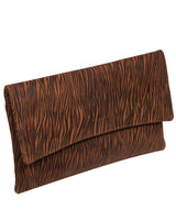 Pure Luxuries Marylebone Collection Bags: 'Amelia' Animal Print Leather Clutch Bag