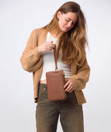 Pure Luxuries Marylebone Collection Bags: 'Addison' Tan Nappa Leather Clutch Bag