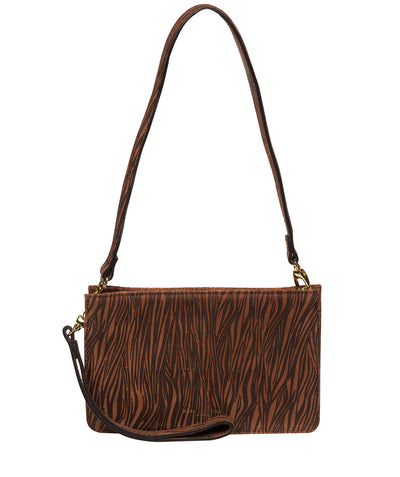 'Layla' Animal Print Nappa Leather Clutch Phone Bag