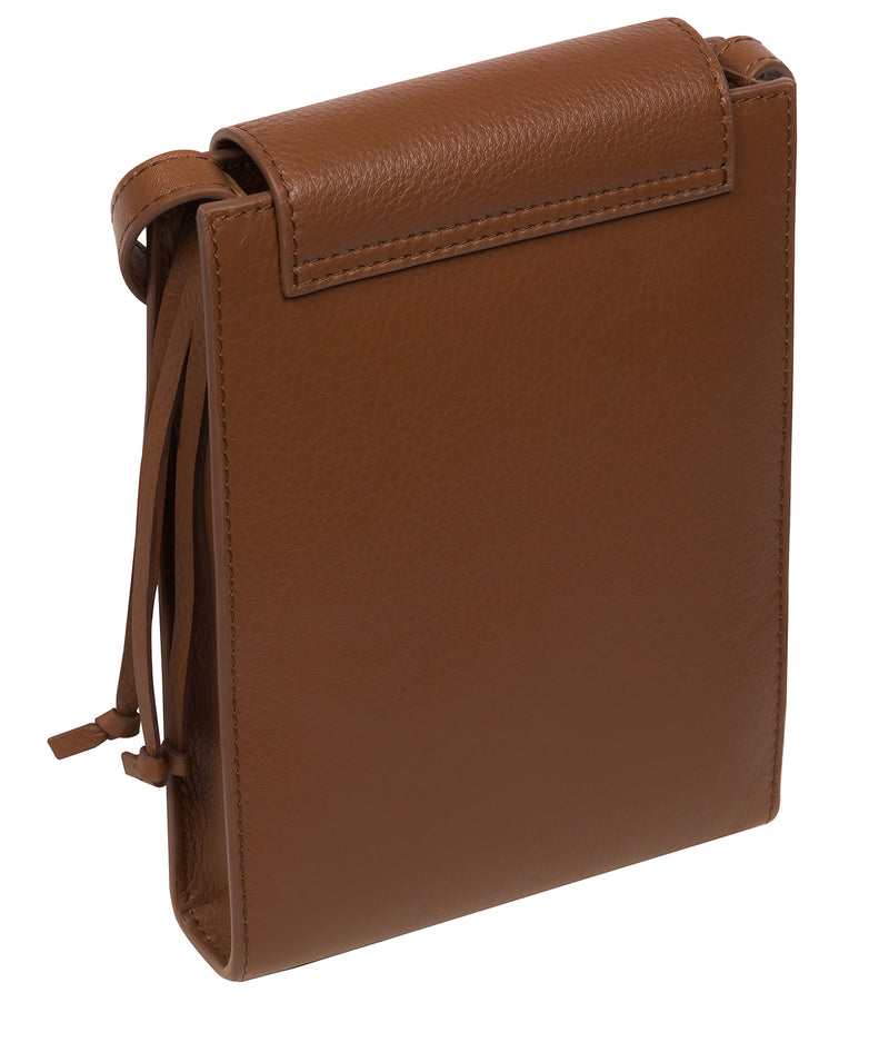 Pure Luxuries Marylebone Collection Bags: 'Kiana' Tan Nappa Leather Cross Body Phone Bag