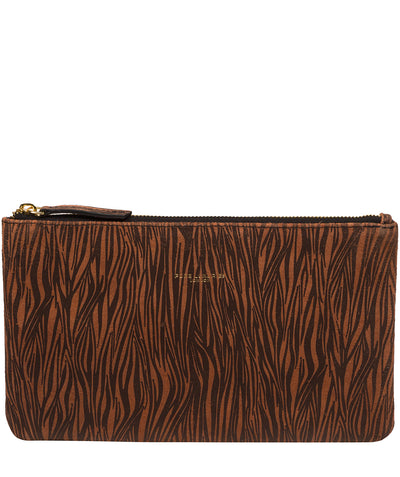 'Wilmslow' Animal Print Nappa Leather Clutch Bag