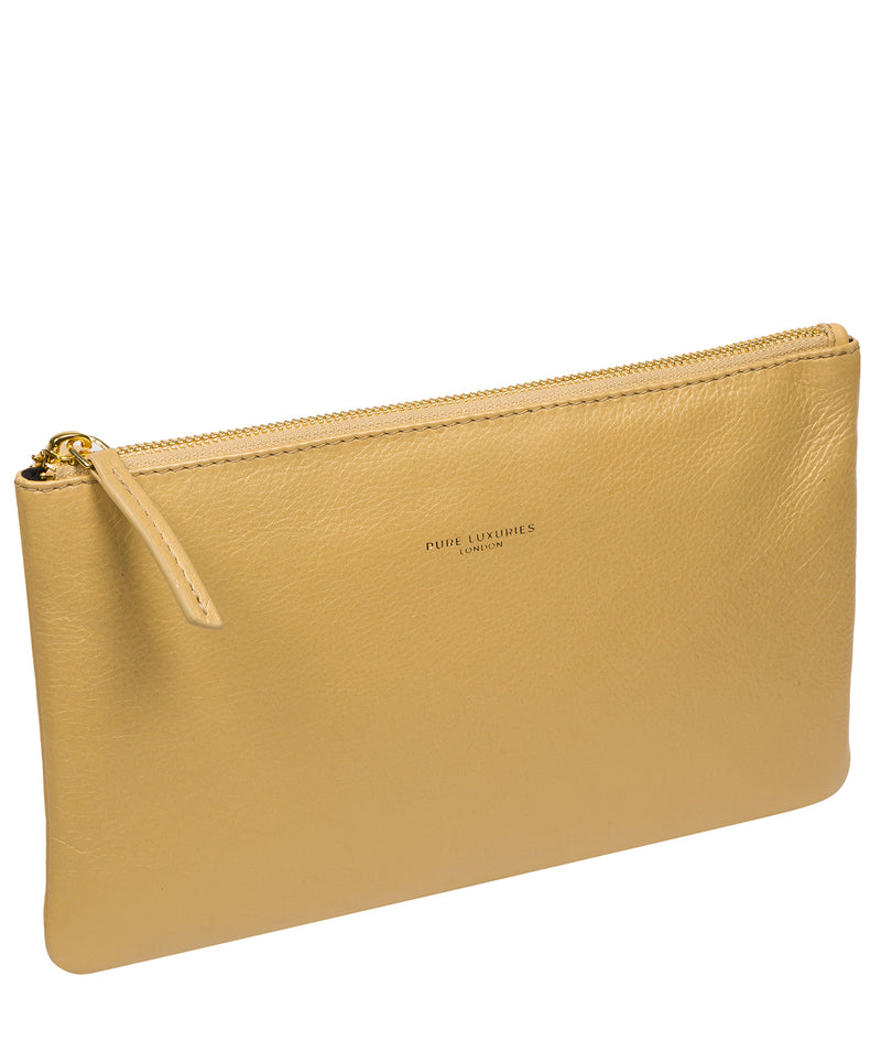 Pure Luxuries Couture Collection Bags: 'Wilmslow' Metallic Gold Leather Clutch Bag