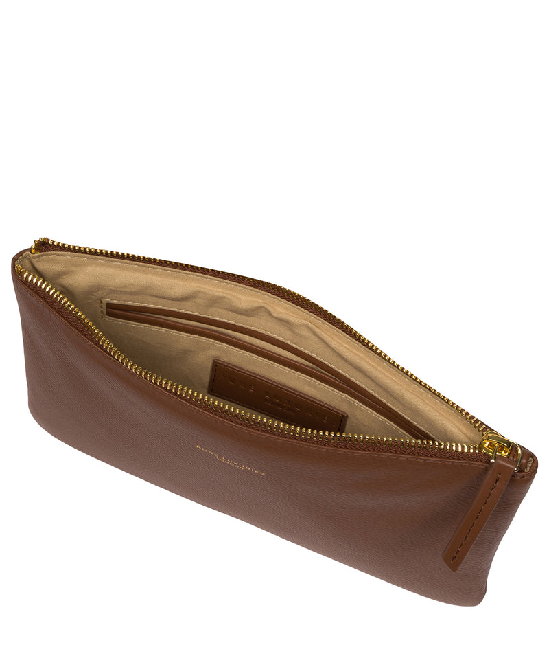 Pure Luxuries Couture Collection Bags: 'Wilmslow' Tan Leather Clutch Bag