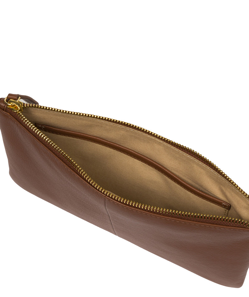 Pure Luxuries Couture Collection Bags: 'Wilmslow' Tan Leather Clutch Bag