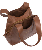 Pure Luxuries Eco Collection Bags: 'Colette' Chestnut Leather Handbag