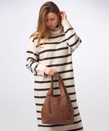 Pure Luxuries Eco Collection Bags: 'Colette' Chestnut Leather Handbag