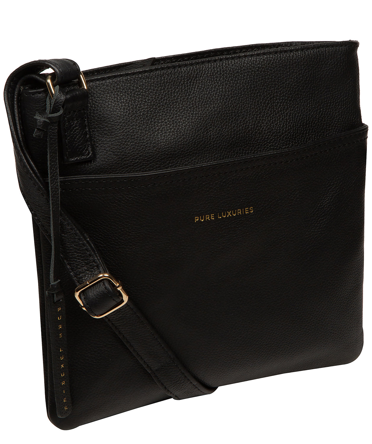 Front zip pocket and exterior storage details