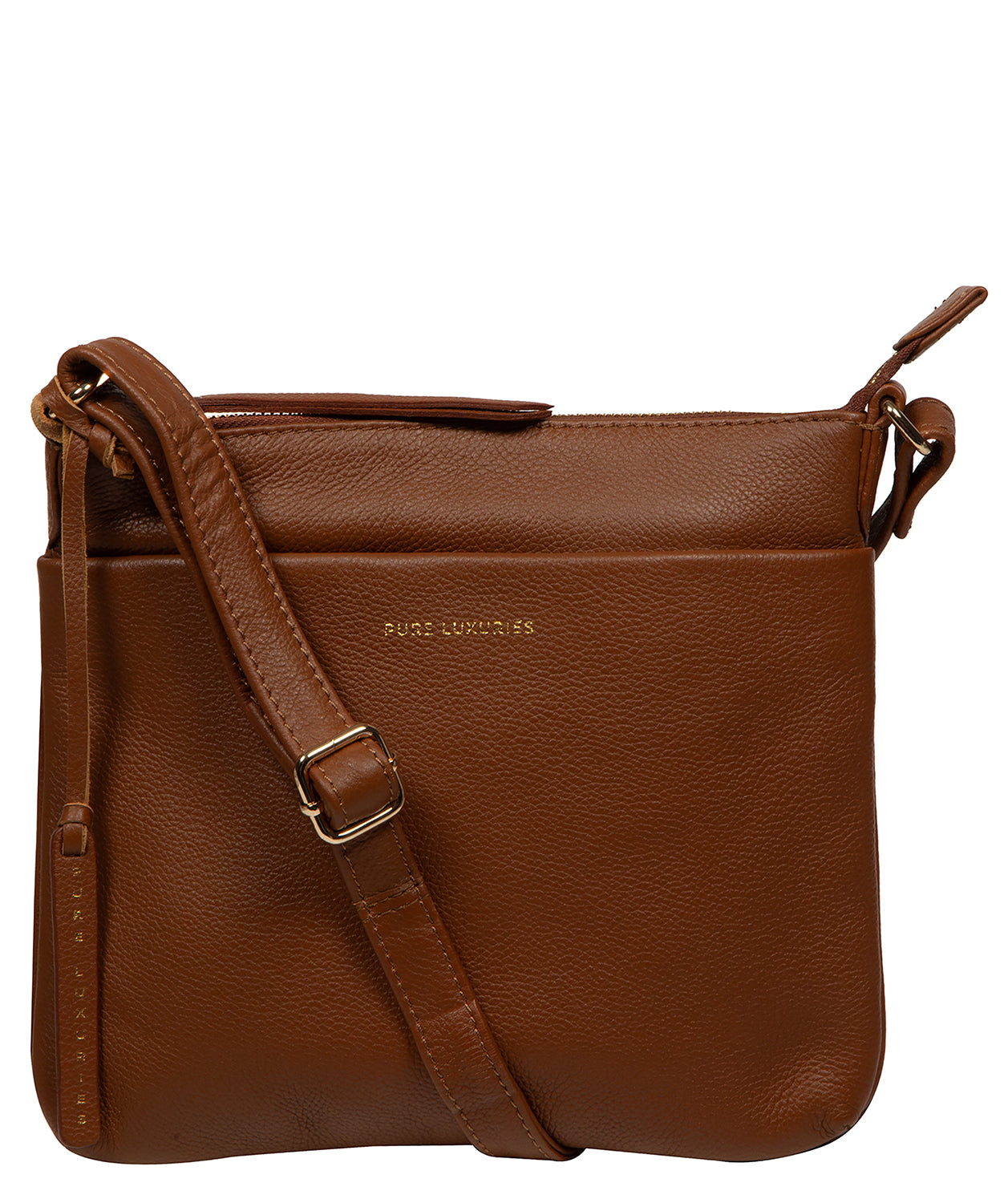 'Alderley' Tan Leather Cross Body Bag