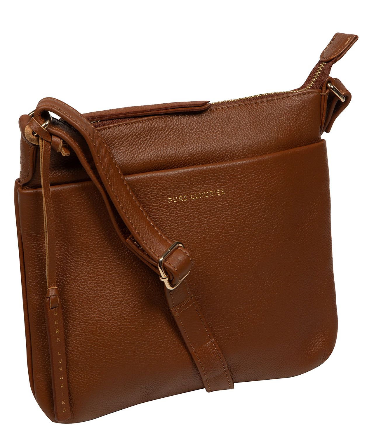 'Alderley' Tan Leather Cross Body Bag
