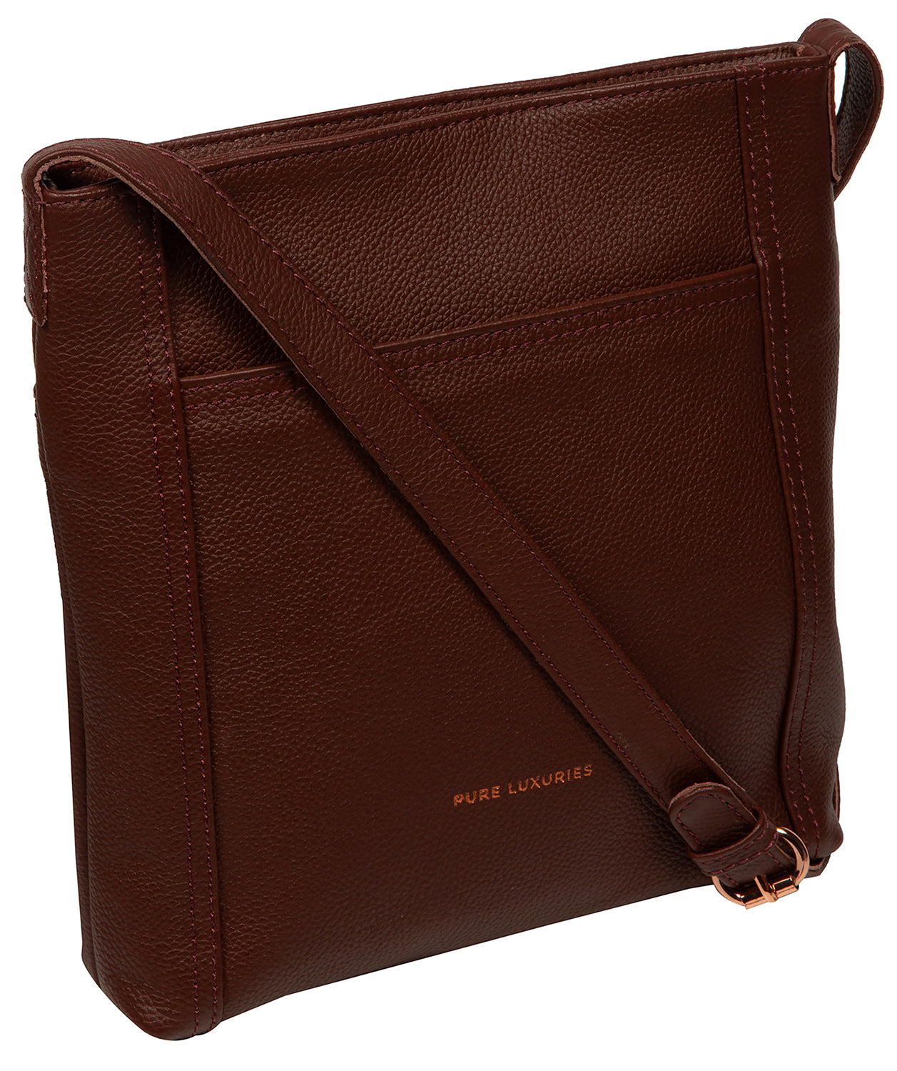 'Bodham' Chestnut Leather Cross Body Bag