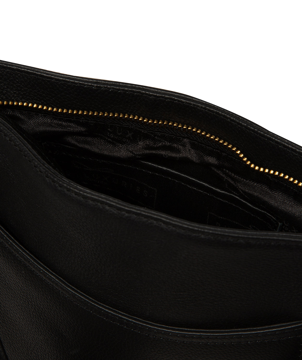 'Firle' Black Leather Cross Body Bag