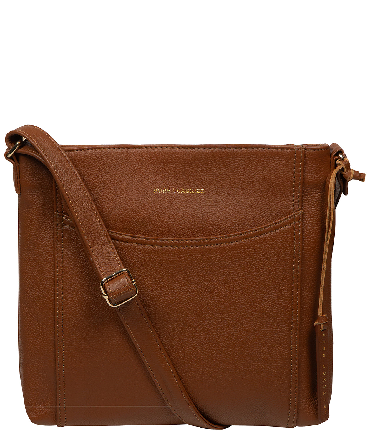 'Firle' Tan Leather Cross Body Bag