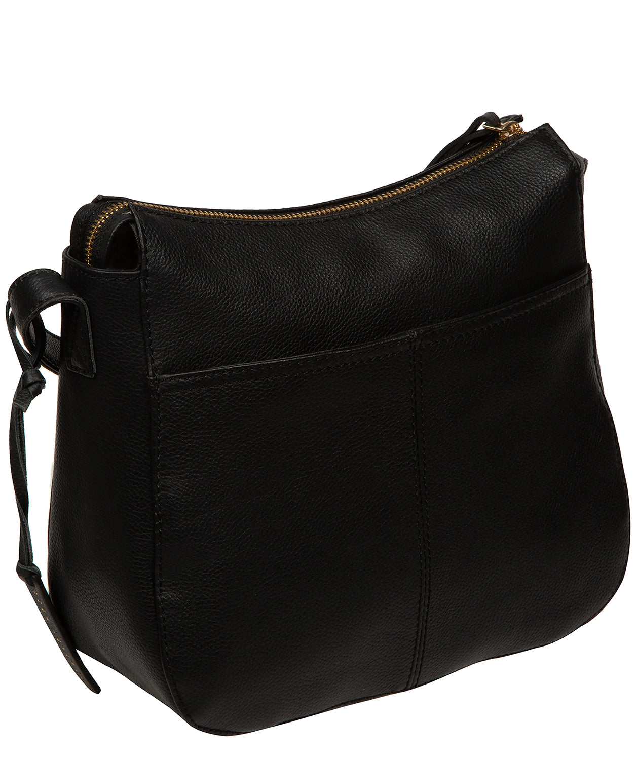 'Sloane' Black Leather Cross Body Bag