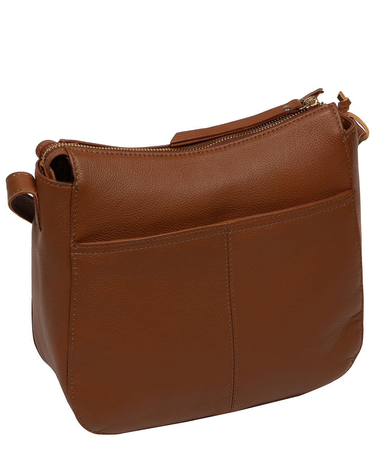 'Sloane' Tan Leather Cross Body Bag