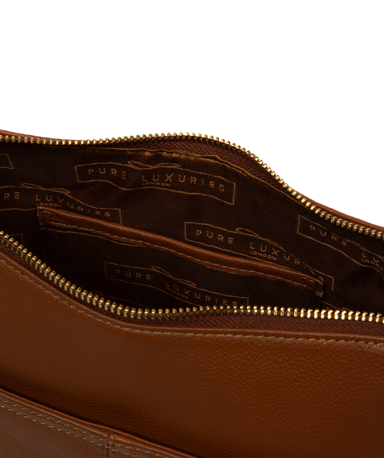 'Sloane' Tan Leather Cross Body Bag